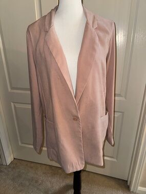 FAVLUX Dusty Rose Single-Button Blazer - Size Medium